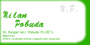 milan pobuda business card